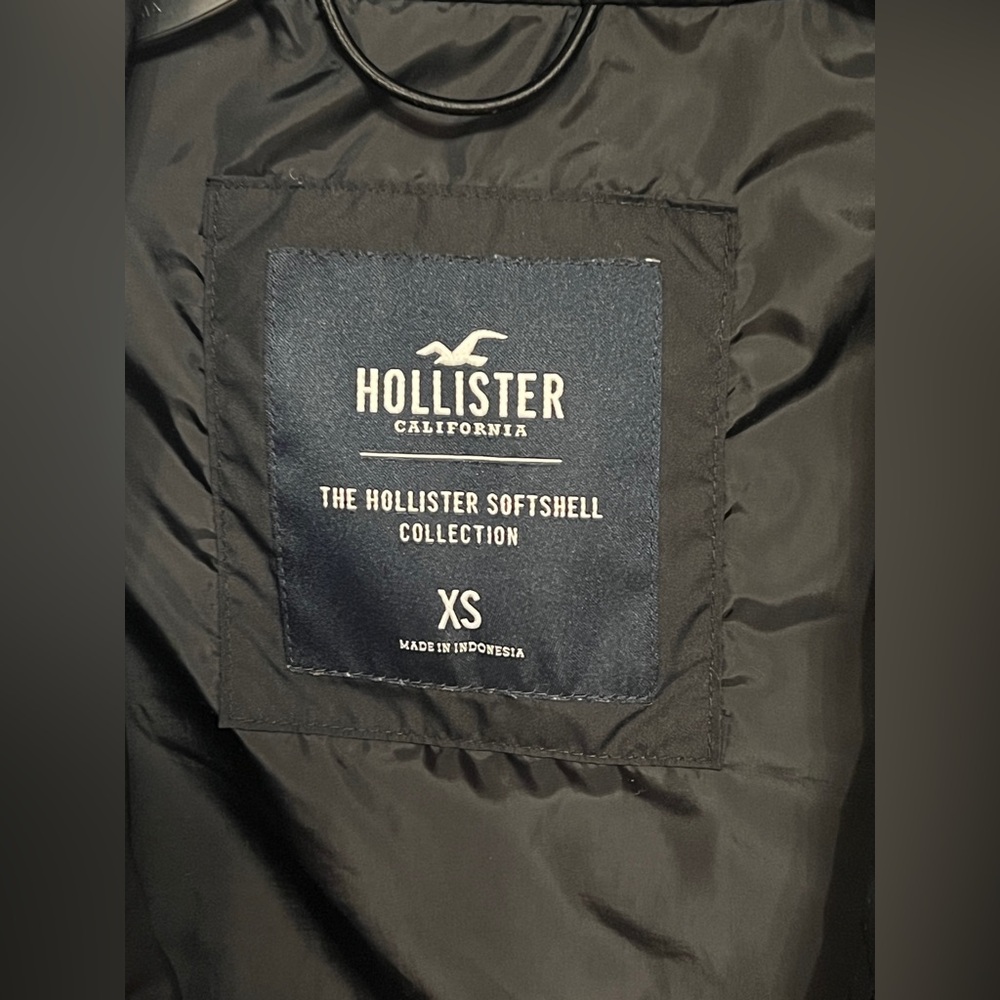 Hollister Black lightweight Jacket with Hood, size XS - Picture 8 of 11